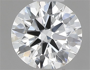 Picture of Natural Diamond 0.40 Carats, Round with Very Good Cut, D Color, VVS2 Clarity and Certified by GIA