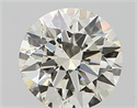 Natural Diamond 0.50 Carats, Round with Excellent Cut, J Color, SI2 Clarity and Certified by GIA