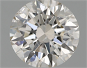 Natural Diamond 0.50 Carats, Round with Excellent Cut, J Color, SI2 Clarity and Certified by GIA