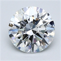 Natural Diamond 1.71 Carats, Round with Excellent Cut, F Color, VVS2 Clarity and Certified by GIA