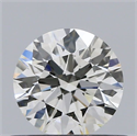 Natural Diamond 0.50 Carats, Round with Excellent Cut, I Color, VS2 Clarity and Certified by GIA