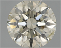 Natural Diamond 0.42 Carats, Round with Excellent Cut, K Color, SI2 Clarity and Certified by IGI