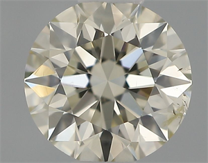 Picture of Natural Diamond 0.42 Carats, Round with Excellent Cut, K Color, SI2 Clarity and Certified by IGI