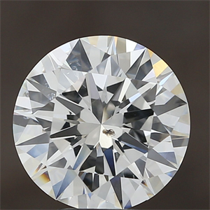 Picture of Natural Diamond 5.02 Carats, Round with Excellent Cut, H Color, SI2 Clarity and Certified by GIA