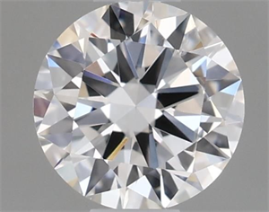 Picture of Natural Diamond 0.40 Carats, Round with Very Good Cut, D Color, SI2 Clarity and Certified by GIA