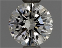 Natural Diamond 0.40 Carats, Round with Excellent Cut, K Color, VVS1 Clarity and Certified by GIA