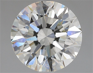 Picture of Natural Diamond 2.11 Carats, Round with Excellent Cut, J Color, VS1 Clarity and Certified by GIA