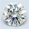 Natural Diamond 2.08 Carats, Round with Excellent Cut, K Color, IF Clarity and Certified by GIA