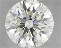 Natural Diamond 3.50 Carats, Round with Excellent Cut, K Color, VVS2 Clarity and Certified by IGI