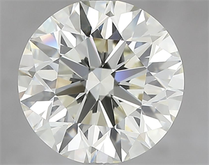 Picture of Natural Diamond 3.50 Carats, Round with Excellent Cut, K Color, VVS2 Clarity and Certified by IGI