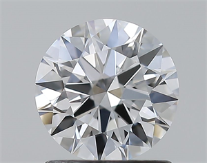 Picture of Natural Diamond 1.03 Carats, Round with Excellent Cut, D Color, IF Clarity and Certified by GIA