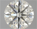 Natural Diamond 0.43 Carats, Round with Excellent Cut, J Color, IF Clarity and Certified by GIA