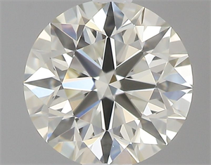 Picture of Natural Diamond 0.43 Carats, Round with Excellent Cut, J Color, IF Clarity and Certified by GIA