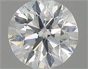 Natural Diamond 0.40 Carats, Round with Excellent Cut, H Color, SI1 Clarity and Certified by GIA