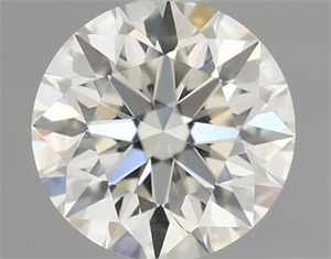 Picture of Natural Diamond 0.52 Carats, Round with Excellent Cut, K Color, VS1 Clarity and Certified by GIA