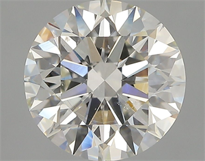 Picture of Natural Diamond 2.80 Carats, Round with Excellent Cut, I Color, SI2 Clarity and Certified by GIA