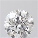 Natural Diamond 0.40 Carats, Round with Excellent Cut, F Color, SI2 Clarity and Certified by GIA