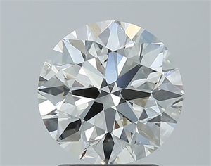 Picture of Natural Diamond 2.00 Carats, Round with Excellent Cut, I Color, SI2 Clarity and Certified by GIA