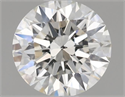 Natural Diamond 0.53 Carats, Round with Excellent Cut, I Color, SI1 Clarity and Certified by GIA