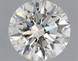 Picture of Natural Diamond 0.51 Carats, Round with Excellent Cut, K Color, VS1 Clarity and Certified by GIA