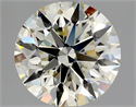 Natural Diamond 3.00 Carats, Round with Excellent Cut, K Color, SI1 Clarity and Certified by GIA