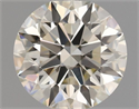 Natural Diamond 0.61 Carats, Round with Excellent Cut, J Color, VS1 Clarity and Certified by IGI