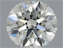 Natural Diamond 0.50 Carats, Round with Very Good Cut, K Color, SI2 Clarity and Certified by GIA