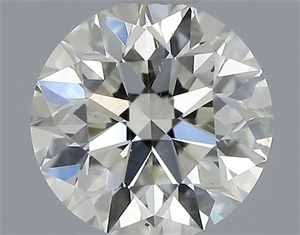 Picture of Natural Diamond 0.50 Carats, Round with Very Good Cut, K Color, SI2 Clarity and Certified by GIA