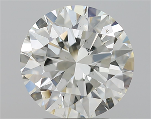 Picture of Natural Diamond 3.00 Carats, Round with Excellent Cut, J Color, SI1 Clarity and Certified by GIA