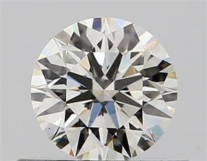 Picture of Natural Diamond 0.44 Carats, Round with Excellent Cut, I Color, VS2 Clarity and Certified by GIA