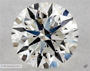 Picture of Natural Diamond 0.50 Carats, Round with Very Good Cut, I Color, SI1 Clarity and Certified by GIA