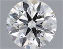 Natural Diamond 0.50 Carats, Round with Excellent Cut, J Color, SI1 Clarity and Certified by GIA