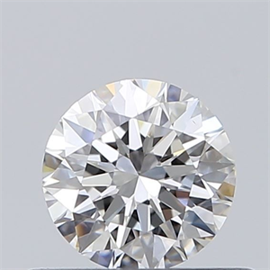 Picture of Natural Diamond 0.41 Carats, Round with Excellent Cut, F Color, VS2 Clarity and Certified by GIA