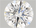 Natural Diamond 0.45 Carats, Round with Excellent Cut, F Color, VVS1 Clarity and Certified by GIA