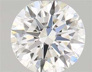 Picture of Natural Diamond 0.45 Carats, Round with Excellent Cut, F Color, VVS1 Clarity and Certified by GIA