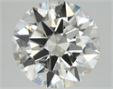 Natural Diamond 2.50 Carats, Round with Excellent Cut, H Color, VS2 Clarity and Certified by IGI