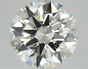 Picture of Natural Diamond 2.50 Carats, Round with Excellent Cut, H Color, VS2 Clarity and Certified by IGI