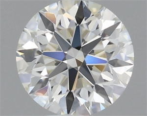 Picture of Natural Diamond 0.41 Carats, Round with Excellent Cut, I Color, VS1 Clarity and Certified by IGI