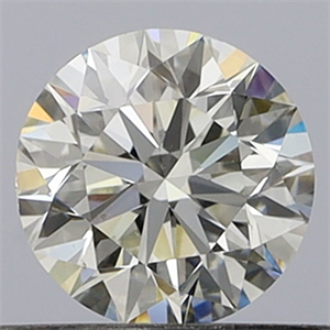 Picture of Natural Diamond 0.50 Carats, Round with Excellent Cut, I Color, VS2 Clarity and Certified by GIA