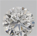 Natural Diamond 0.60 Carats, Round with Very Good Cut, H Color, I1 Clarity and Certified by GIA