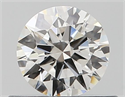 Natural Diamond 0.43 Carats, Round with Excellent Cut, F Color, VS1 Clarity and Certified by GIA