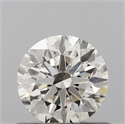 Natural Diamond 0.60 Carats, Round with Excellent Cut, J Color, VVS2 Clarity and Certified by IGI