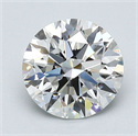 Natural Diamond 1.53 Carats, Round with Excellent Cut, H Color, VVS1 Clarity and Certified by GIA