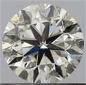 Natural Diamond 0.50 Carats, Round with Good Cut, I Color, SI1 Clarity and Certified by GIA