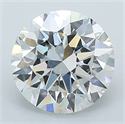 Natural Diamond 1.91 Carats, Round with Excellent Cut, H Color, VVS2 Clarity and Certified by GIA