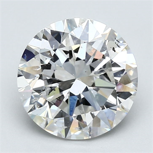 Picture of Natural Diamond 3.01 Carats, Round with Excellent Cut, F Color, SI2 Clarity and Certified by GIA