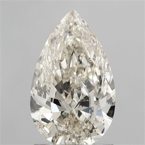 Picture of Natural Diamond 1.57 Carats, Pear with  Cut, J Color, I1 Clarity and Certified by IGI