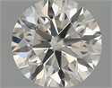 Natural Diamond 0.42 Carats, Round with Excellent Cut, I Color, VS2 Clarity and Certified by IGI