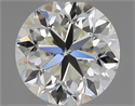 Natural Diamond 0.50 Carats, Round with Good Cut, I Color, VVS1 Clarity and Certified by IGI