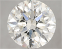 Natural Diamond 4.01 Carats, Round with Excellent Cut, I Color, SI2 Clarity and Certified by IGI